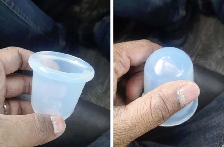 Une coupe en silicone intrigante