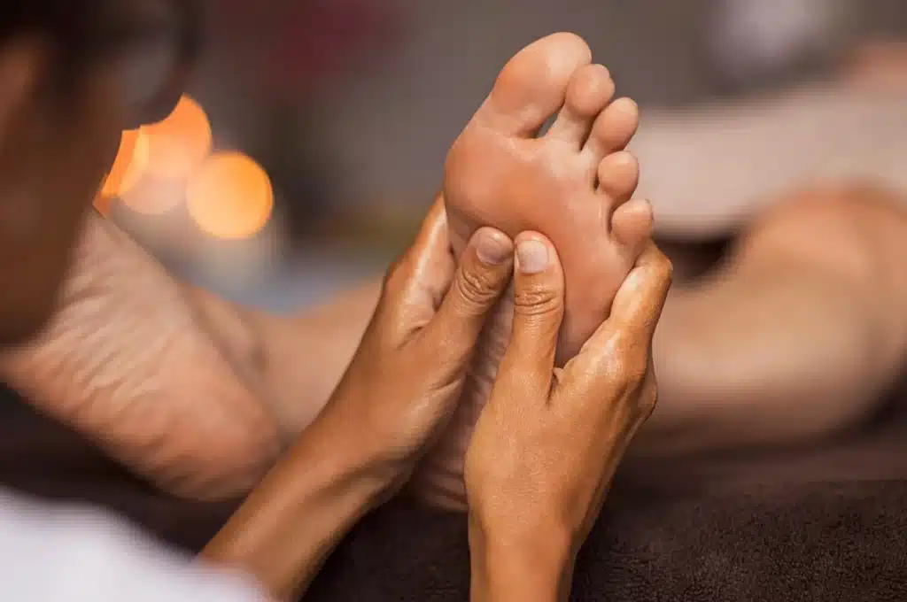 Séance de réflexologie plantaire