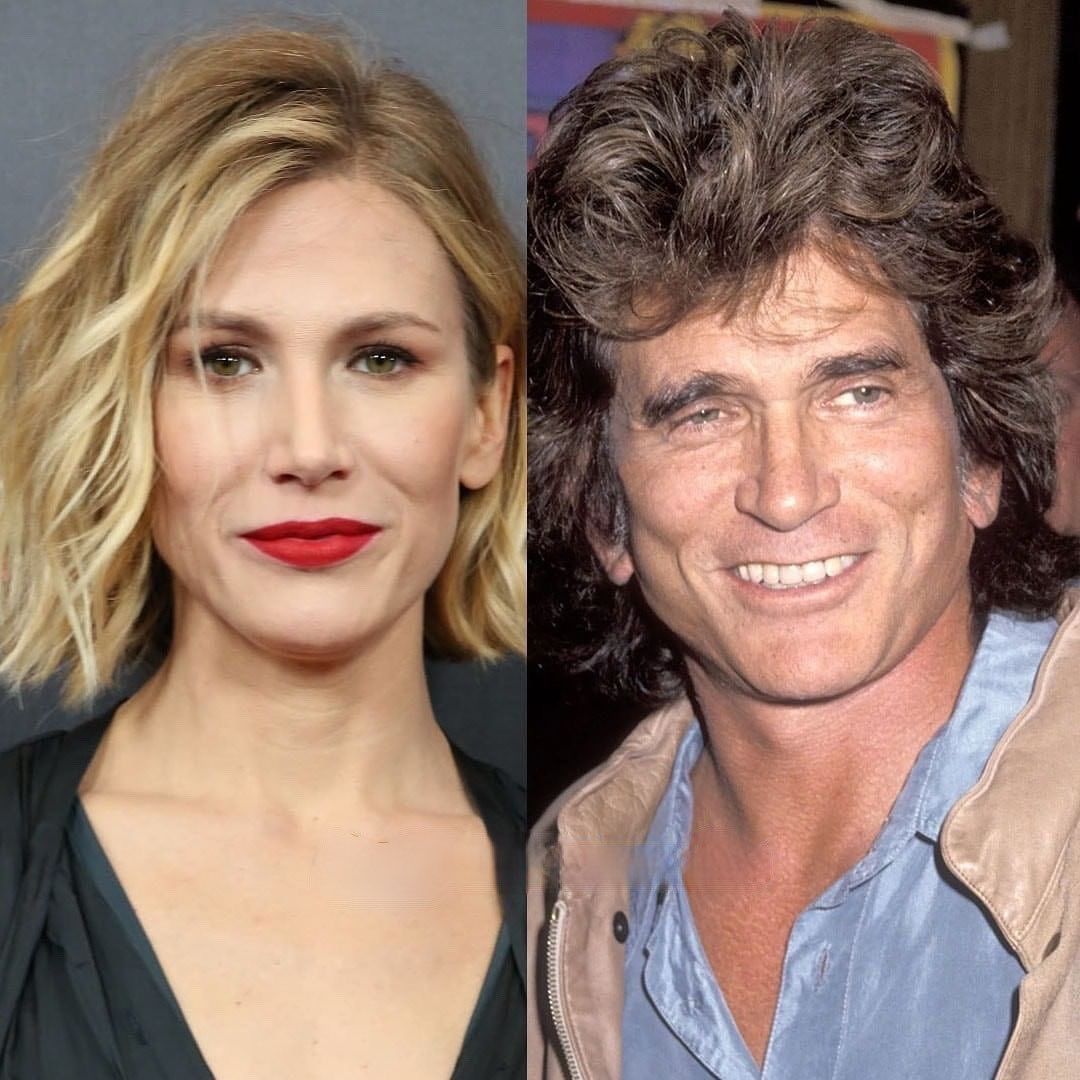 Photo de Michael Landon et sa fille Jennifer