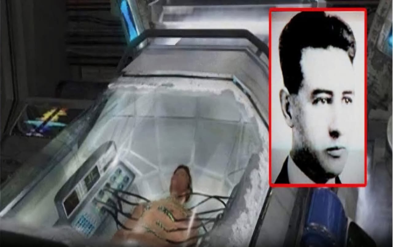 Photo contemporaine d'une installation de cryoconservation ou symbole lié au sujet