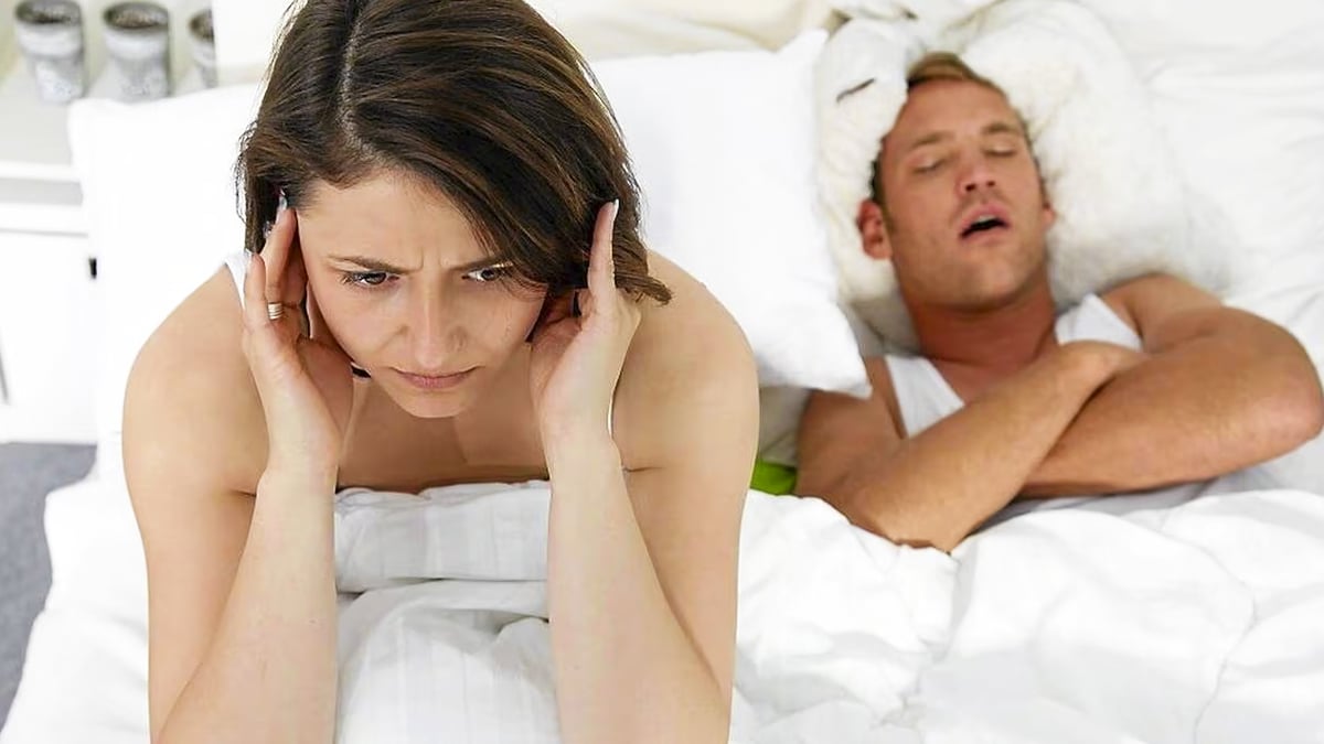 Illustration d'une personne ronflant pendant son sommeil
