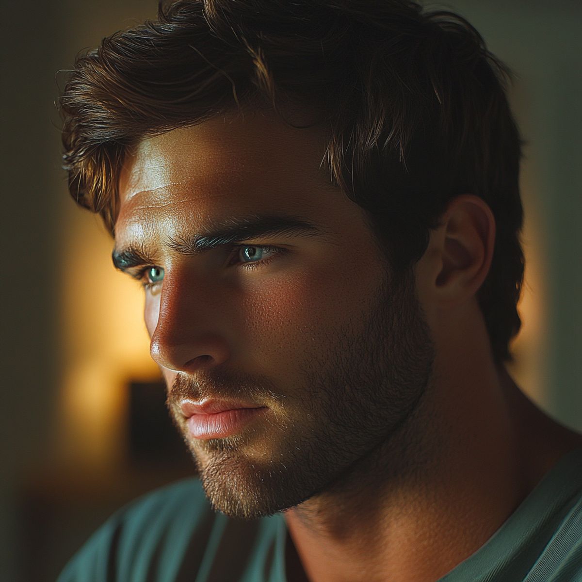 Un vieux téléphone portable tenu dans une main, ambiance mystérieuse