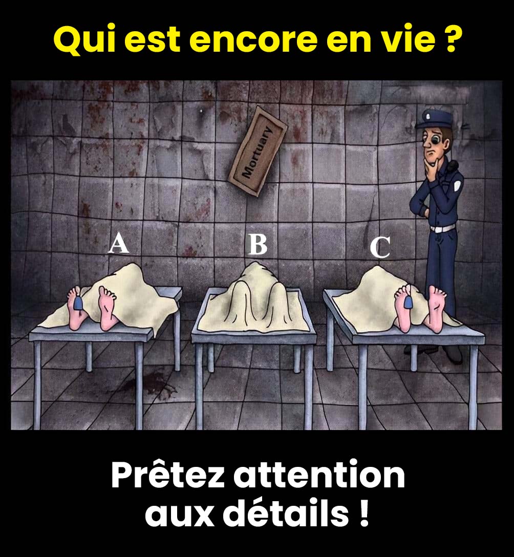 Scène énigmatique avec trois personnages immobiles