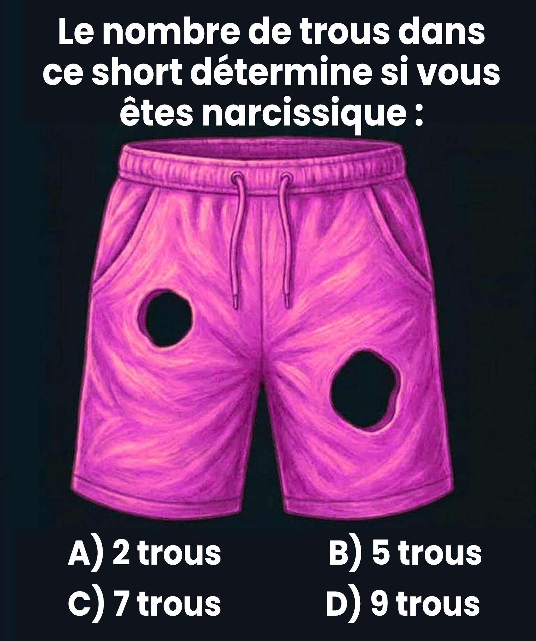 Short en jean d&eacute;chir&eacute; avec plusieurs trous visibles