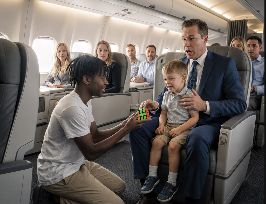Intérieur d'un avion montrant des sièges passagers