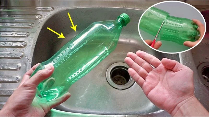Bouteille en plastique transformée en filtre